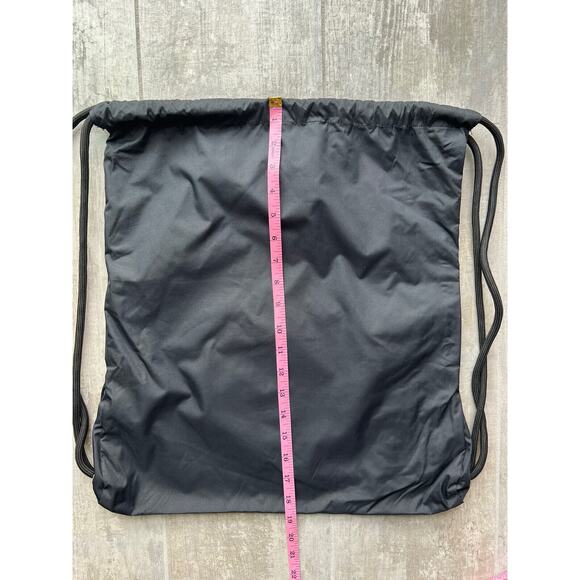 Draft Kings Marketplace Black Drawstring Backpack Gym Bag Travel Pouch NEW - Picture 4 of 4